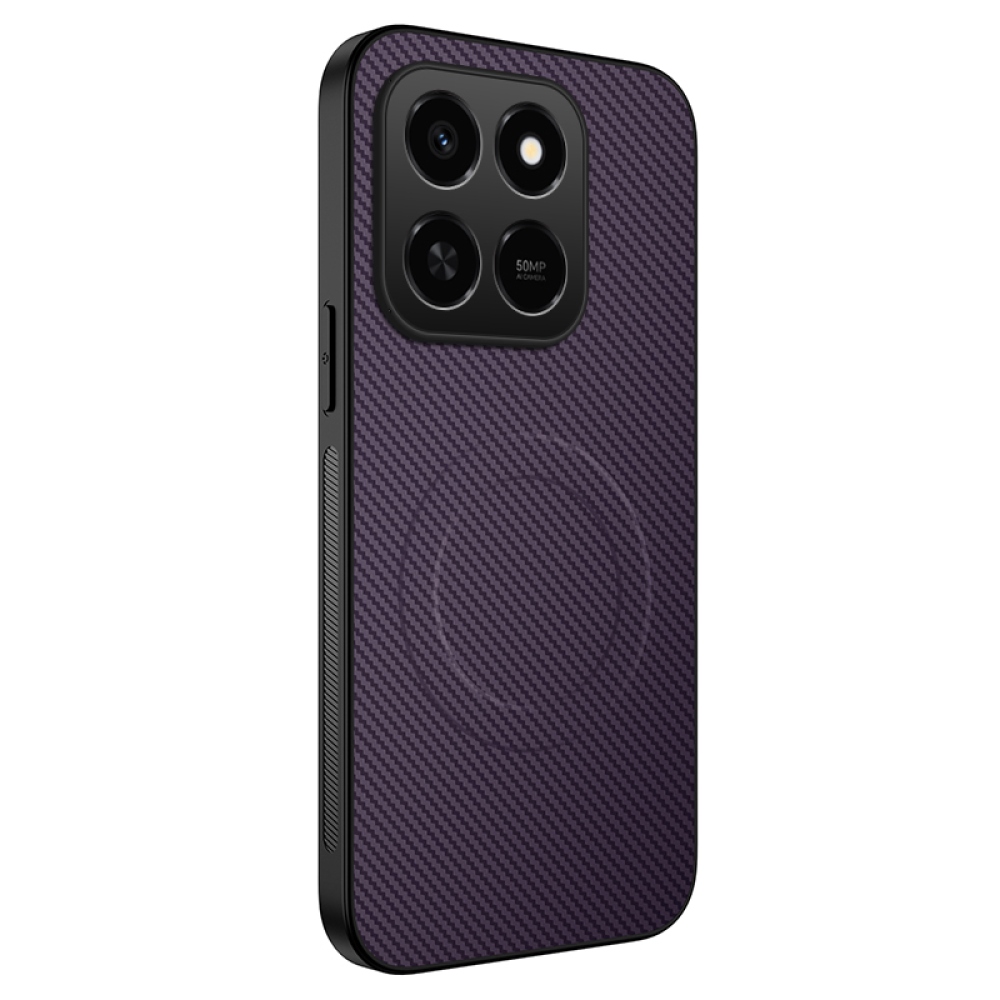 WLF gelový obal s pevnými zády a MagSafe na Honor 400 Smart 5G/4G/Honor X7d - fialový