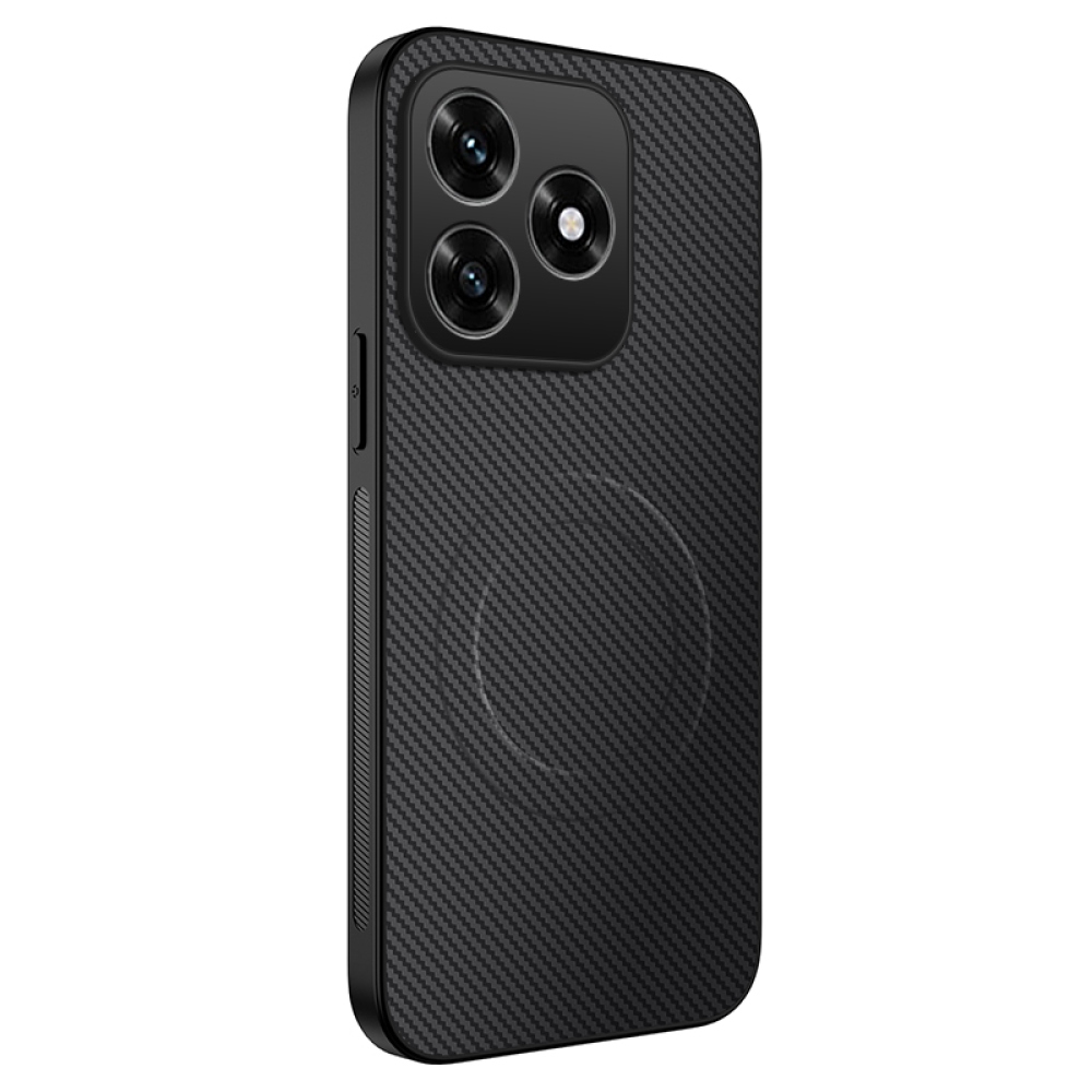 WLF gelový obal s pevnými zády a MagSafe na Honor X5c Plus - černý