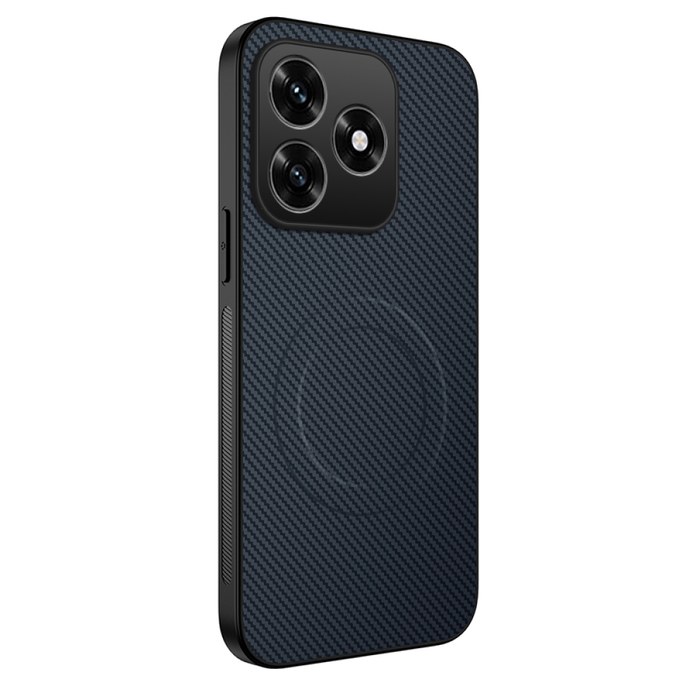 WLF gelový obal s pevnými zády a MagSafe na Honor X5c Plus - tmavěmodrý