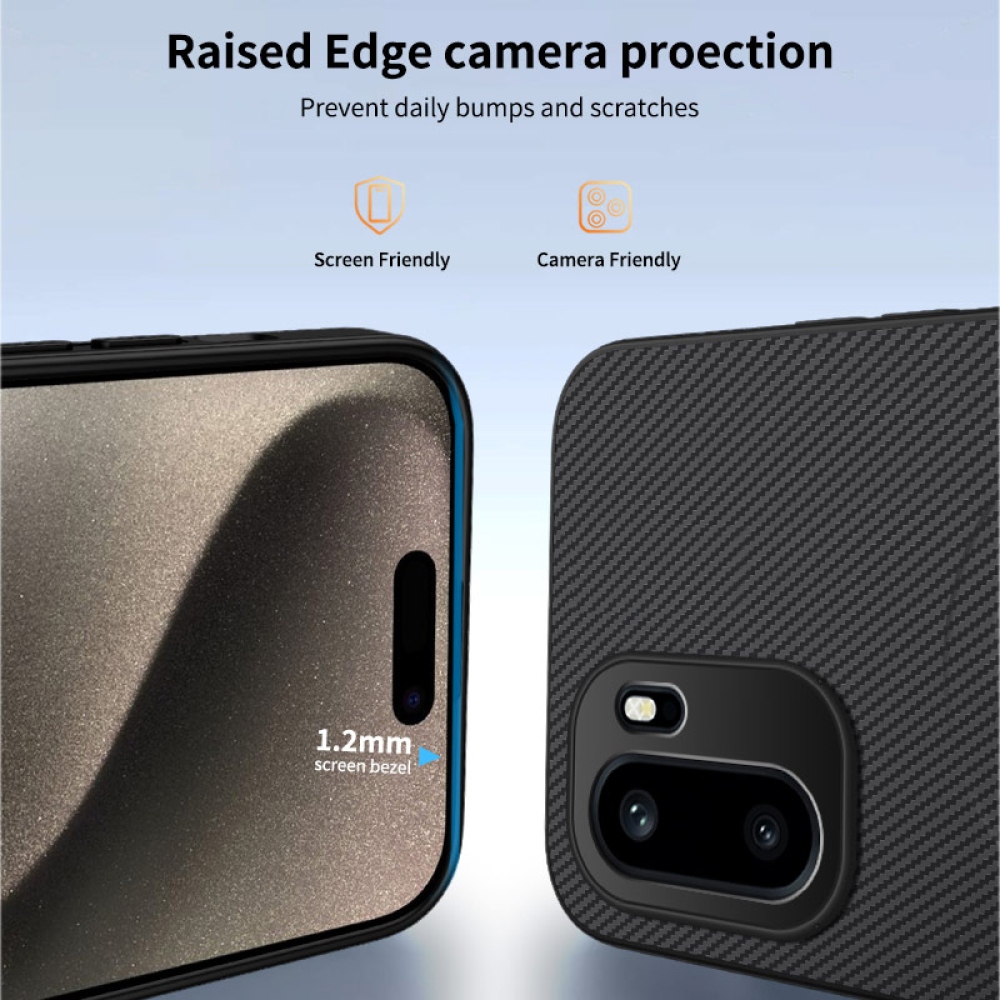 WLF gelový obal s pevnými zády a MagSafe na OnePlus 15R 5G - černý