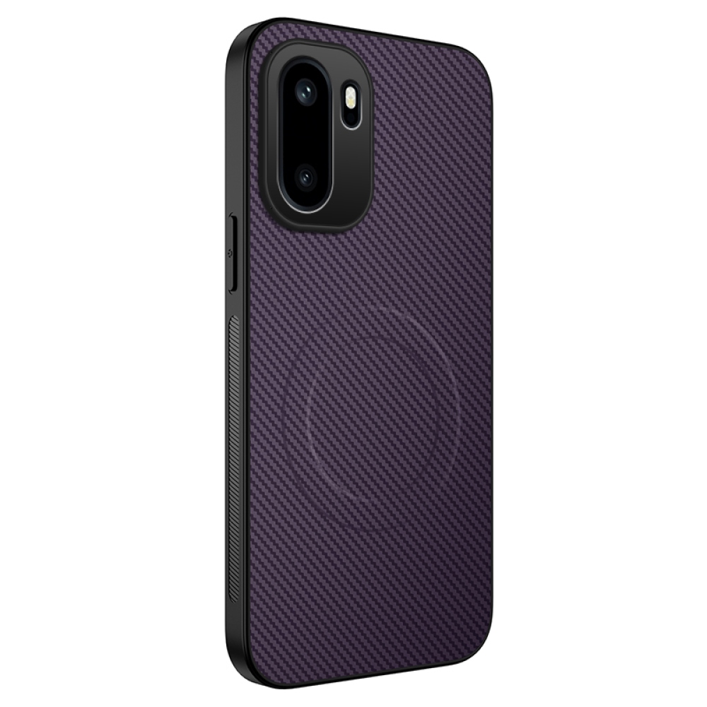 WLF gelový obal s pevnými zády a MagSafe na OnePlus 15R 5G - fialový