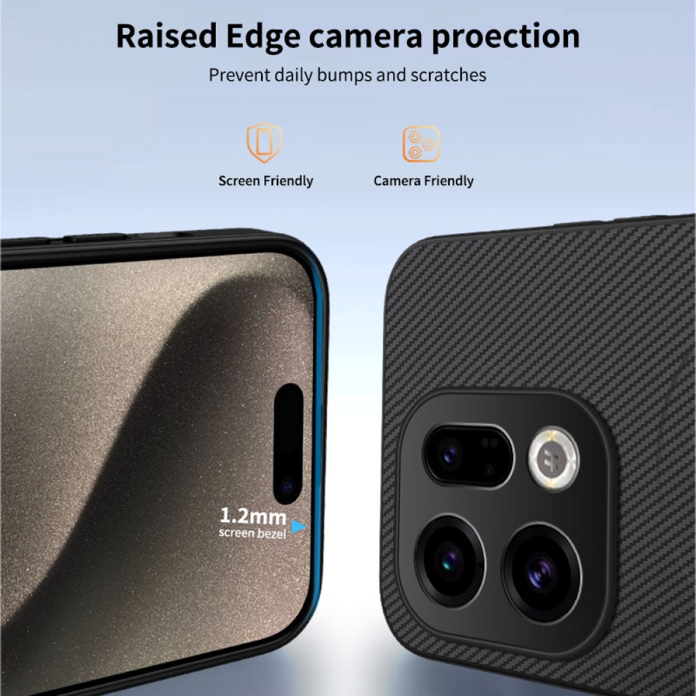 WLF gelový obal s pevnými zády a MagSafe na Oppo Find X9 5G - černý