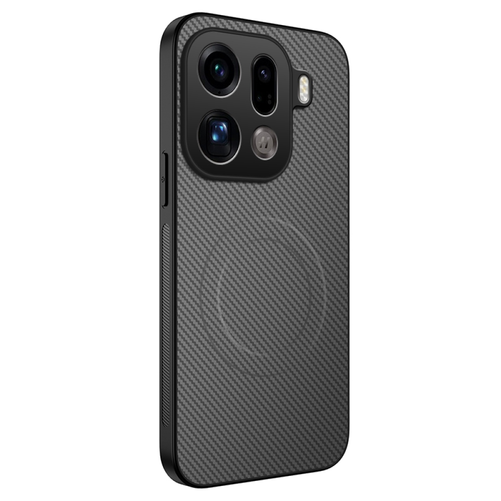 WLF gelový obal s pevnými zády a MagSafe na Oppo Find X9 Pro 5G - šedý