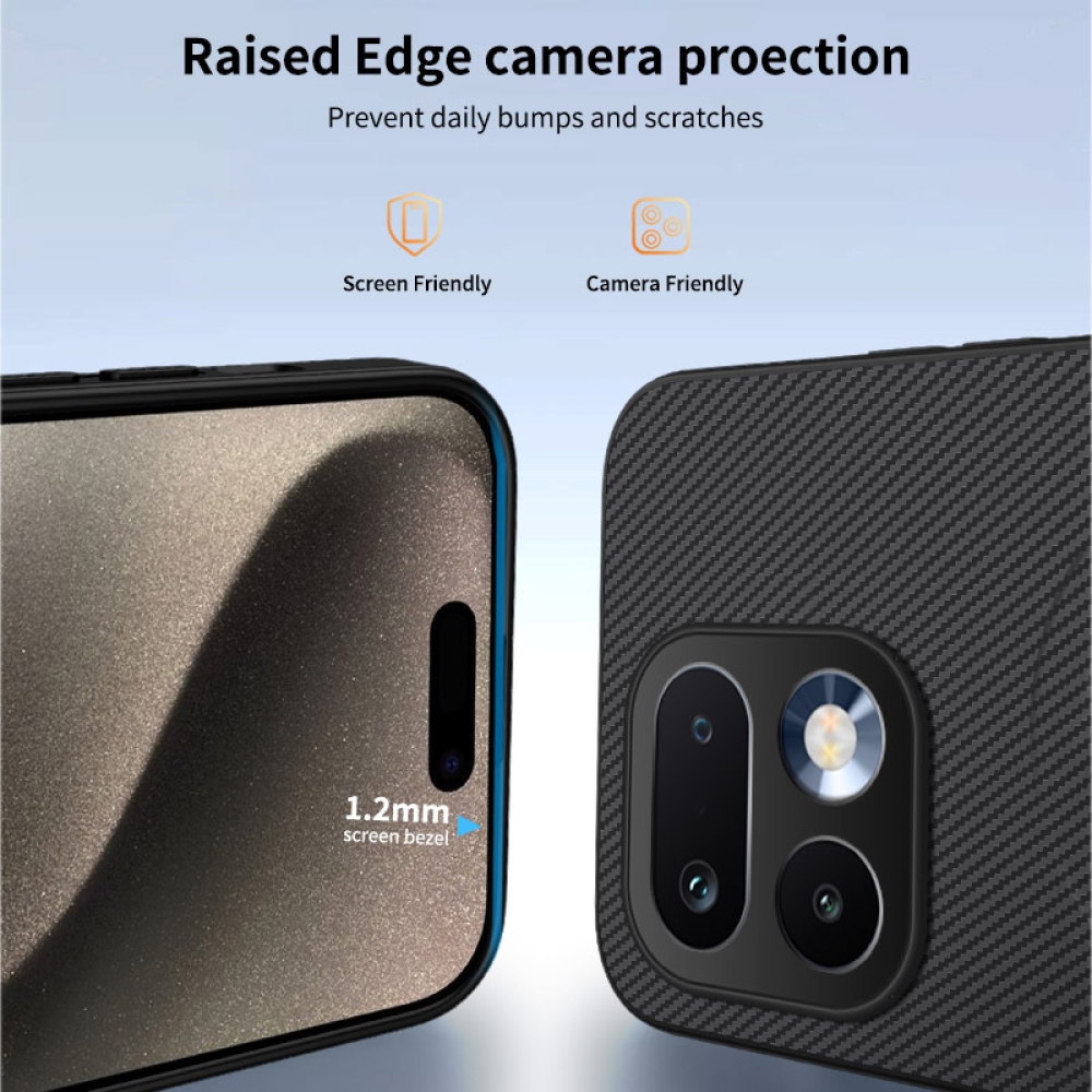 WLF gelový obal s pevnými zády a MagSafe na Realme 16 Pro+ 5G - černý