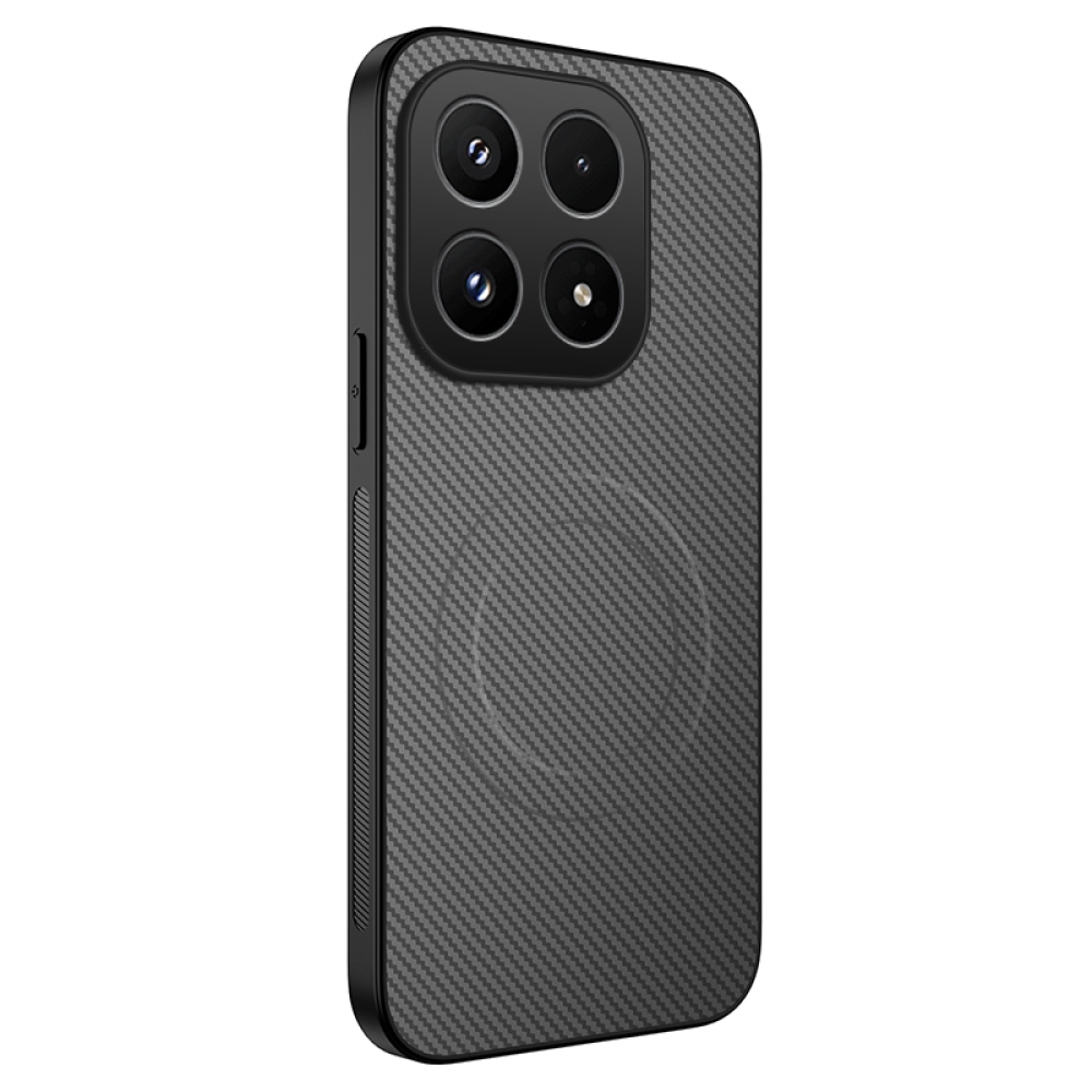 WLF gelový obal s pevnými zády a MagSafe na Xiaomi 17 - šedý