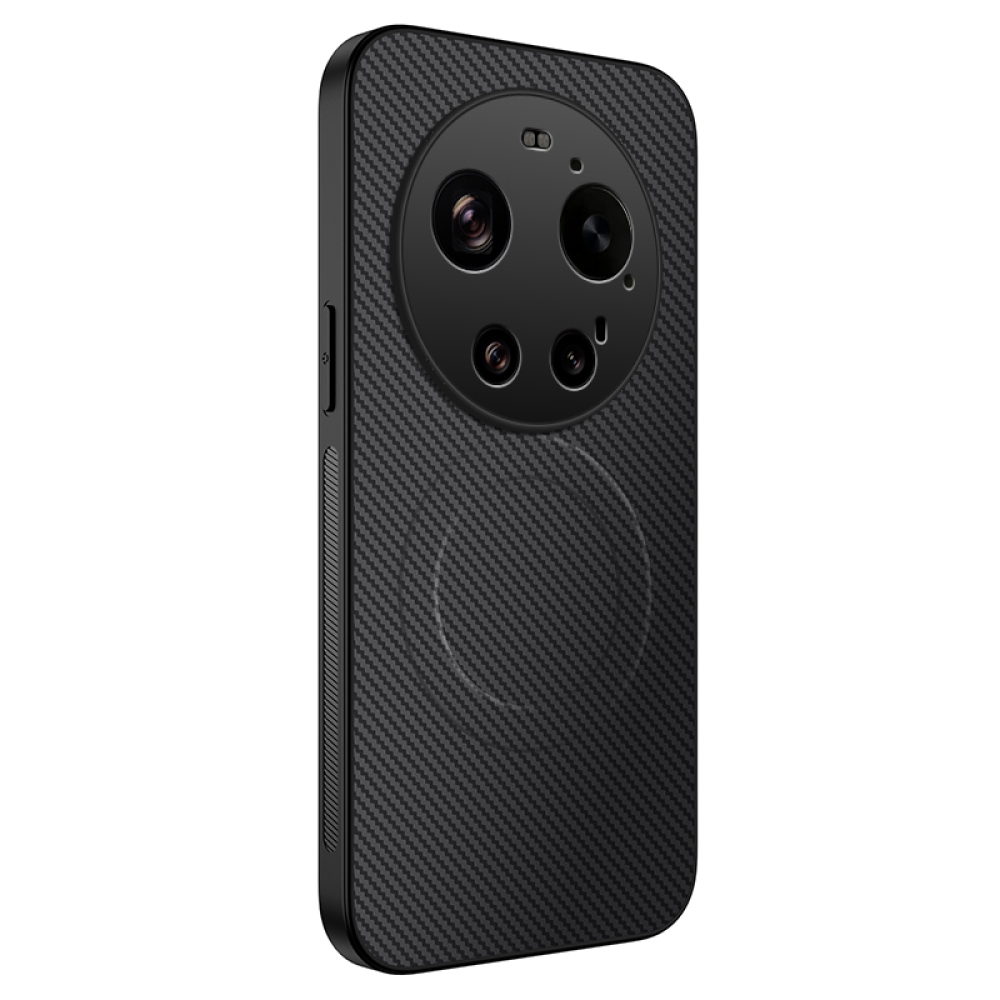 WLF gelový obal s pevnými zády a MagSafe na Xiaomi 17 Ultra - černý