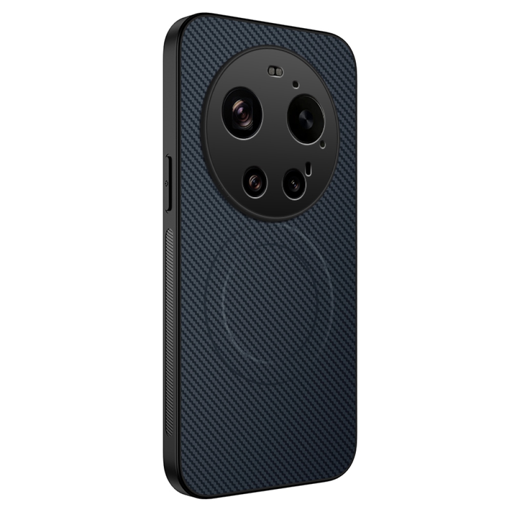 WLF gelový obal s pevnými zády a MagSafe na Xiaomi 17 Ultra - tmavěmodrý