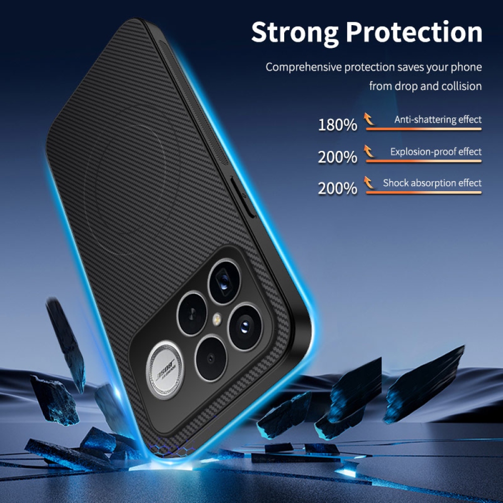 WLF gelový obal s pevnými zády a MagSafe na Xiaomi Poco F8 Ultra 5G - černý