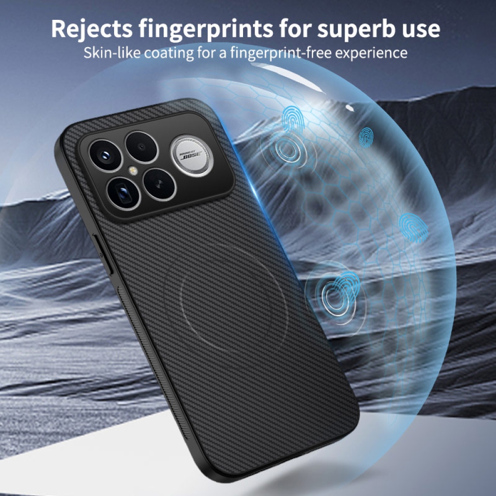 WLF gelový obal s pevnými zády a MagSafe na Xiaomi Poco F8 Ultra 5G - černý