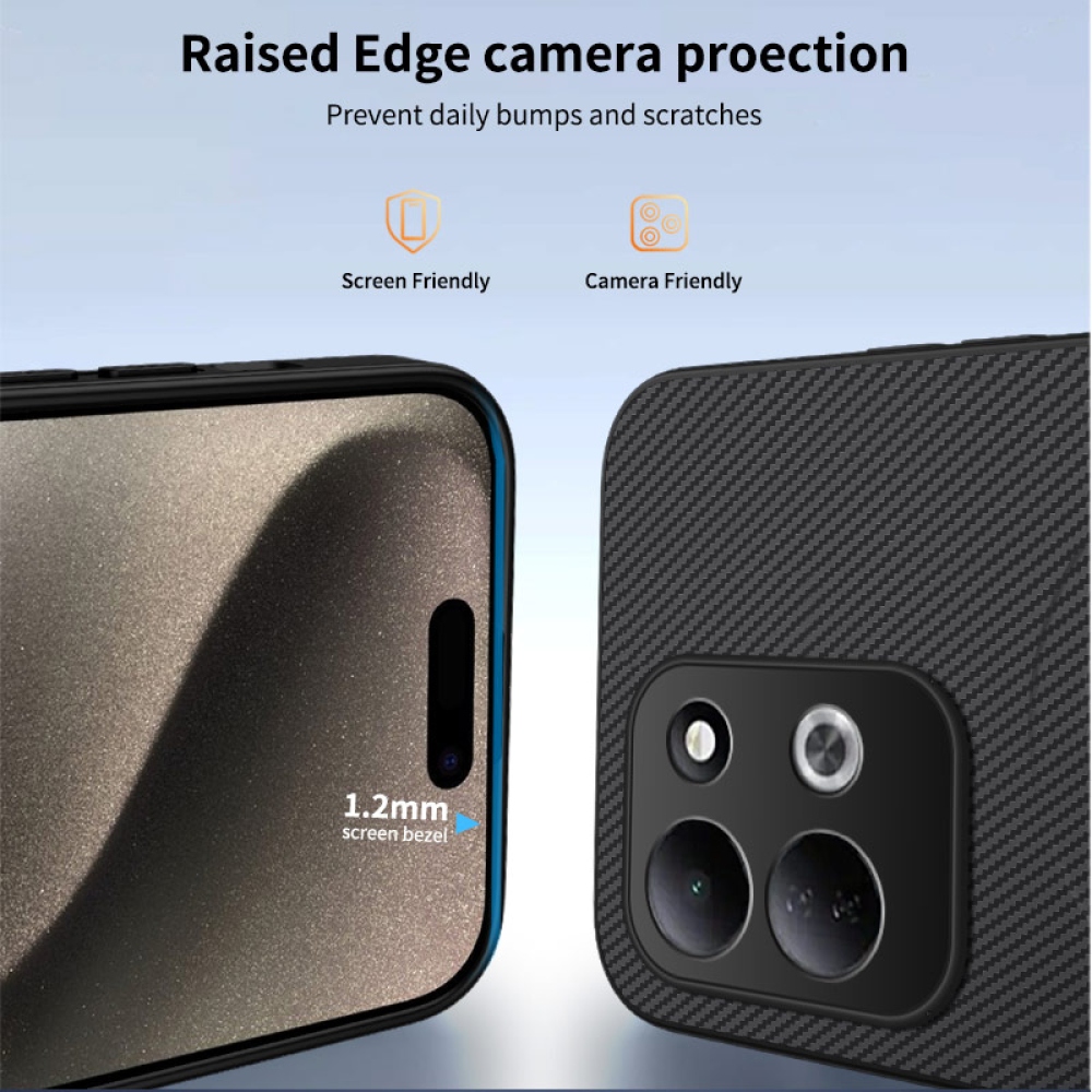 WLF gelový obal s pevnými zády a MagSafe na Xiaomi Redmi 17 4G/5G - černý