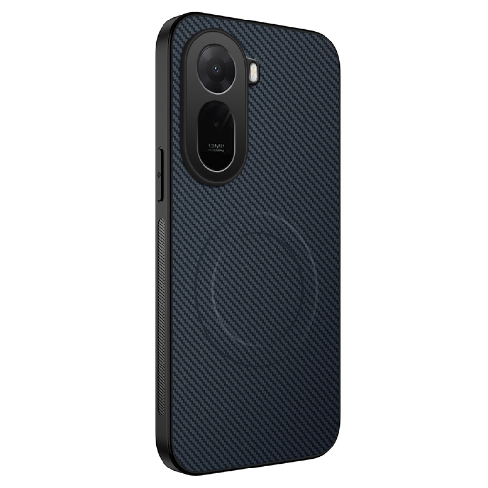 WLF gelový obal s pevnými zády a MagSafe na Xiaomi Redmi A7 Pro - tmavěmodrý