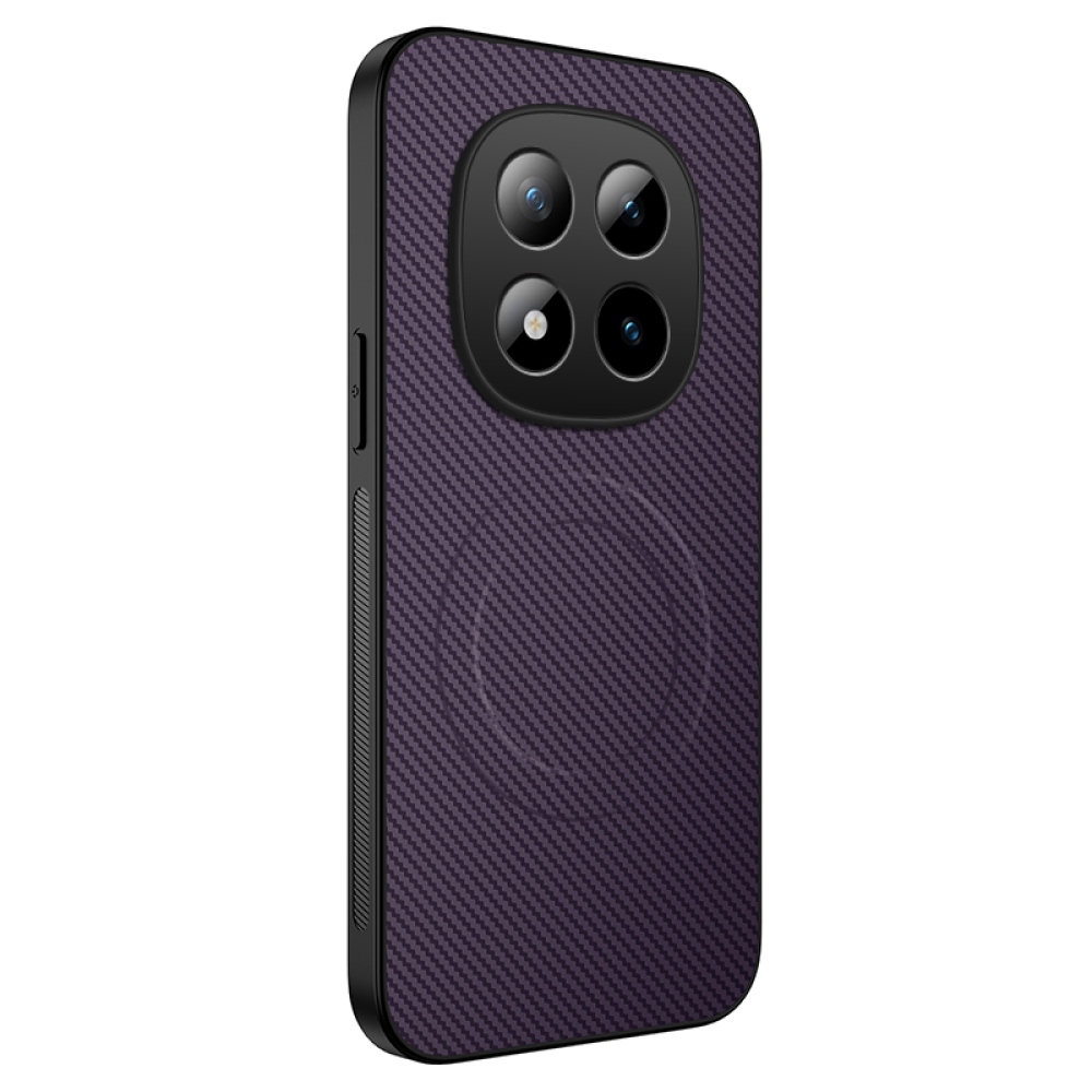 WLF gelový obal s pevnými zády a MagSafe na Xiaomi Redmi Note 15 Pro+ 5G - fialový