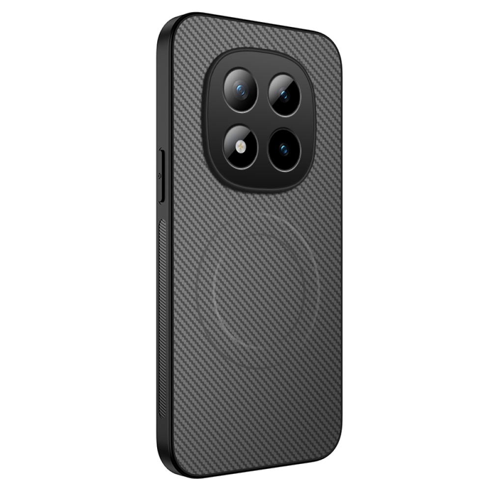 WLF gelový obal s pevnými zády a MagSafe na Xiaomi Redmi Note 15 Pro+ 5G - šedý