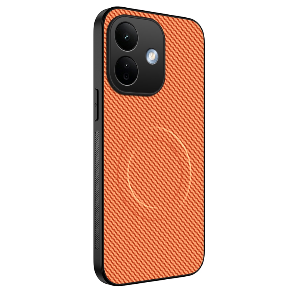 WLF gelový obal s pevnými zády a MagSafe na Xiaomi Redmi Note 17 4G/5G - oranžový