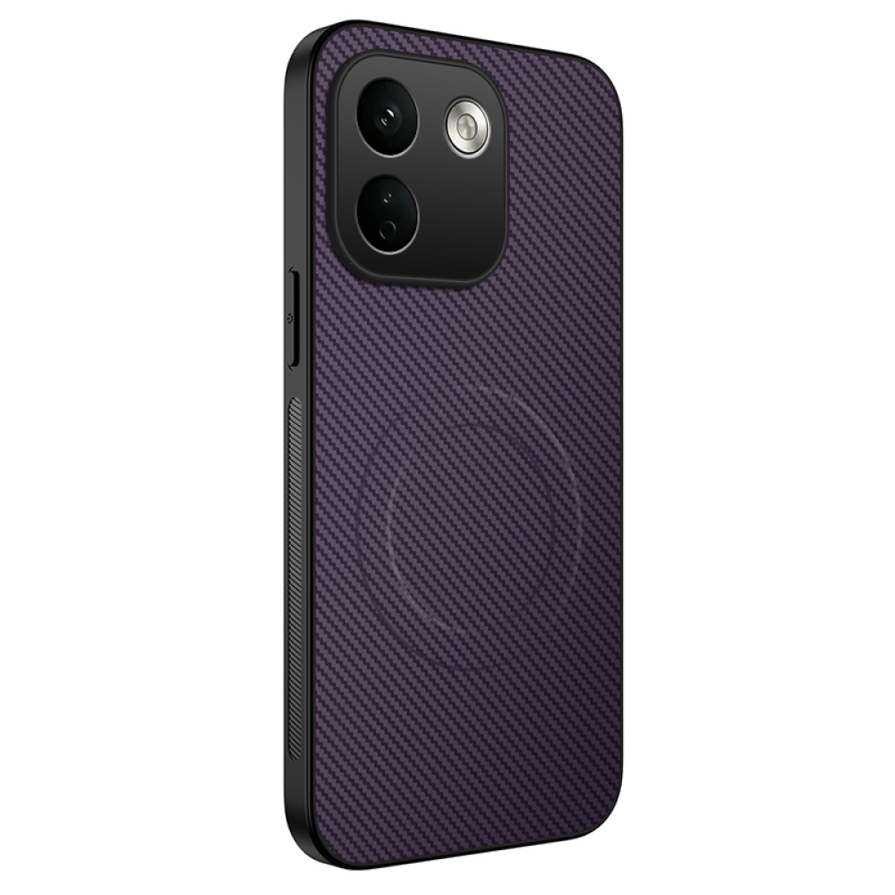 WLF gelový obal s pevnými zády a MagSafe na Xiaomi Redmi Note 17 Pro Max 5G - fialový