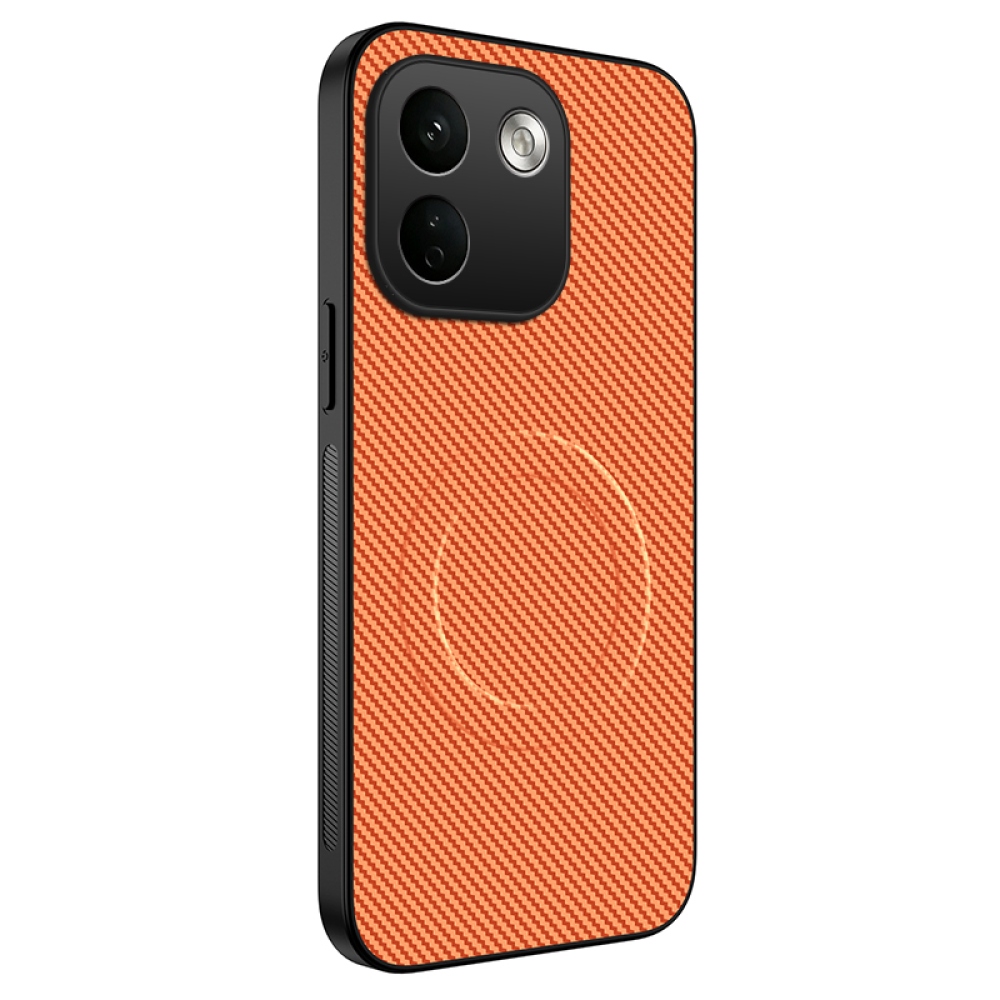 WLF gelový obal s pevnými zády a MagSafe na Xiaomi Redmi Note 17 Pro Max 5G - oranžový