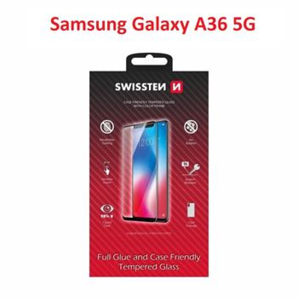 Swissten celoplošné tvrzené sklo na Samsung Galaxy A36 5G