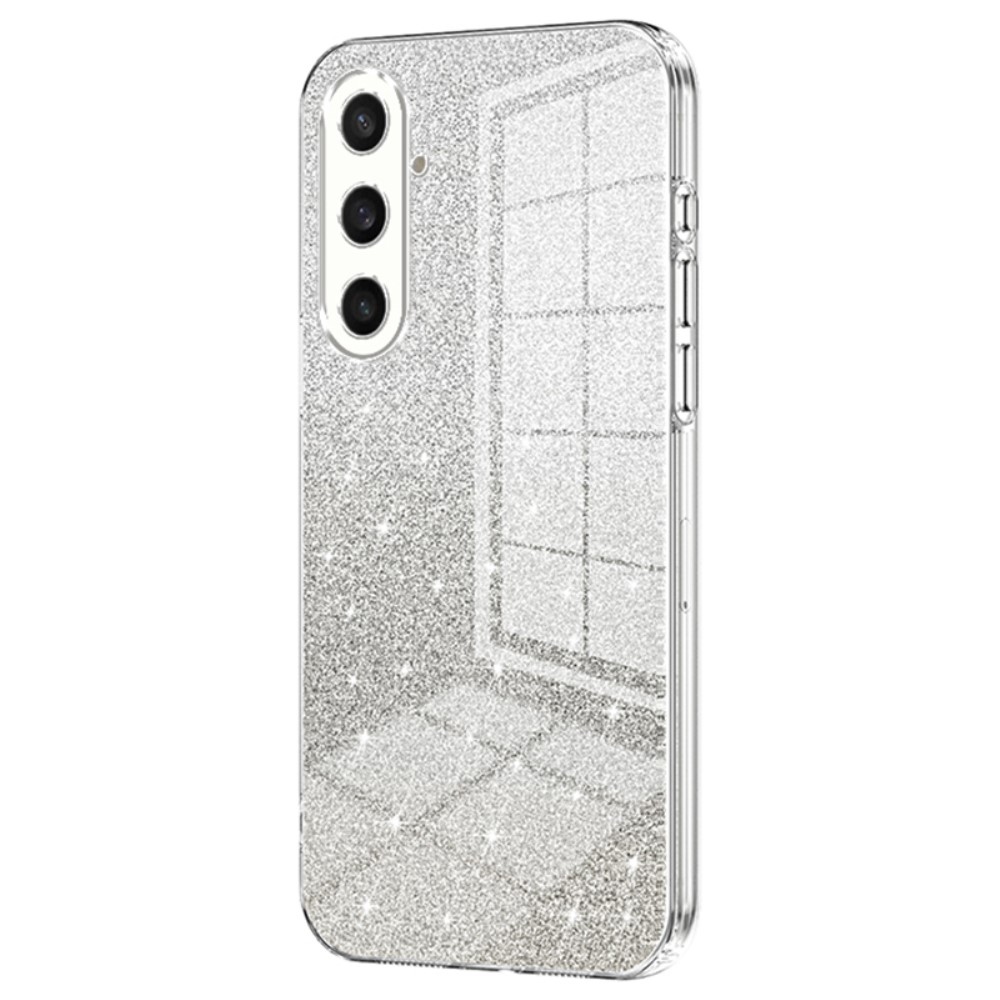 Cut gelový třpytivý obal na Samsung Galaxy S23 FE - průhledný