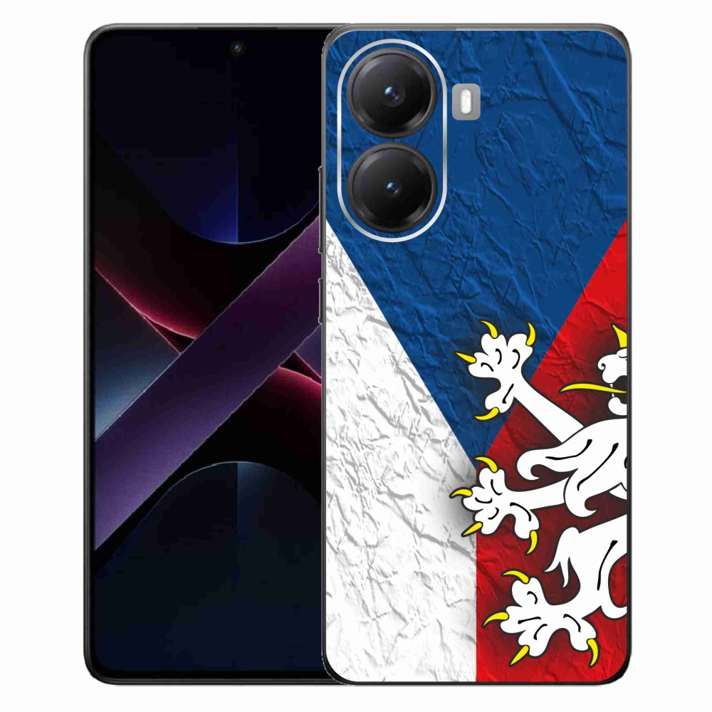 Gelový kryt mmCase na Xiaomi Poco X7 Pro 5G - česká vlajka 1