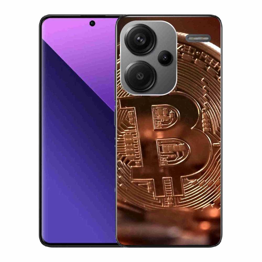 Gelový kryt mmCase na Xiaomi Redmi Note 13 Pro+ 5G - bitcoin