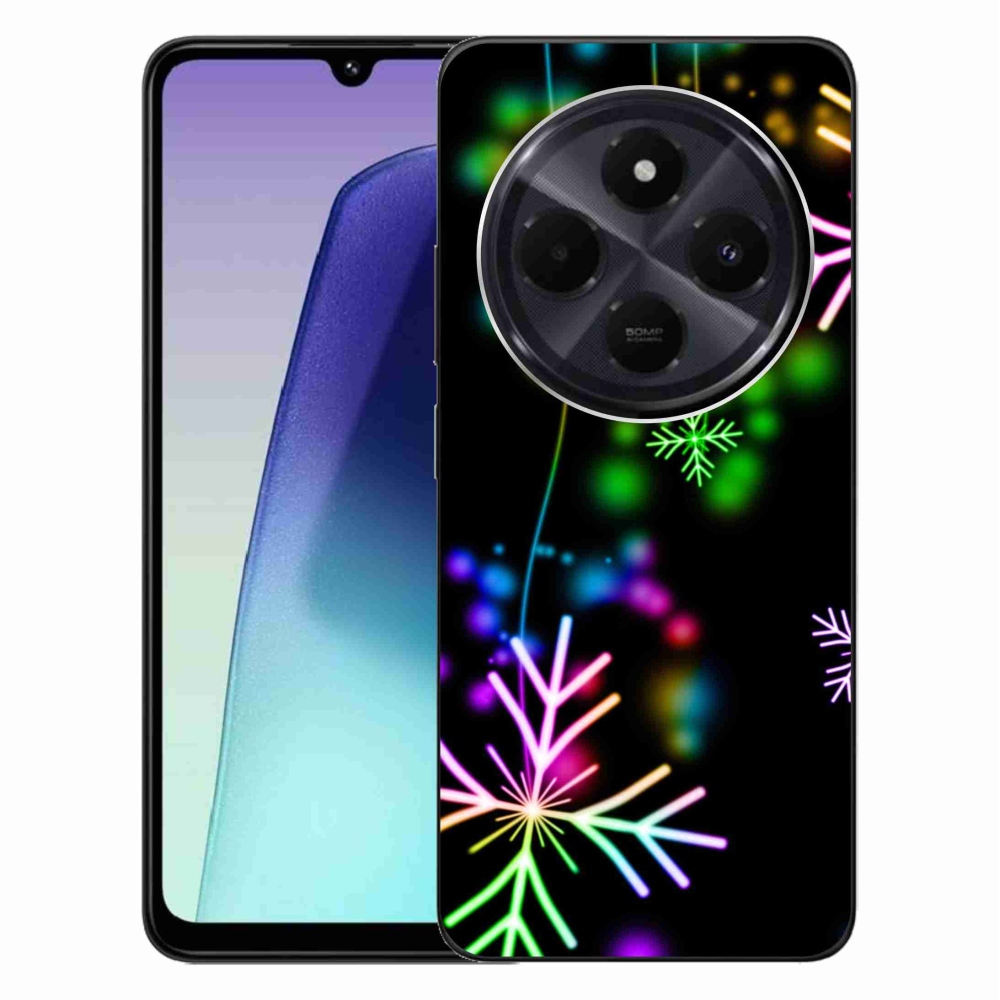 Gelový kryt mmCase na Xiaomi Redmi 14C/Poco C75 - barevné vločky