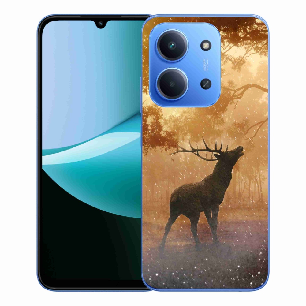 Gelový kryt mmCase na Xiaomi Redmi 15C 4G/5G (173mm) - jelen v říji