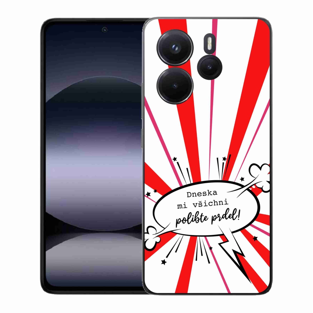 Gelový kryt mmCase na Xiaomi Redmi Note 14 - vtipný text 15 bílé pozadí
