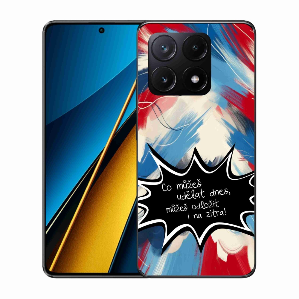 Gelový kryt mmCase na Xiaomi Poco X6 Pro 5G - vtipný text 9 černé pozadí