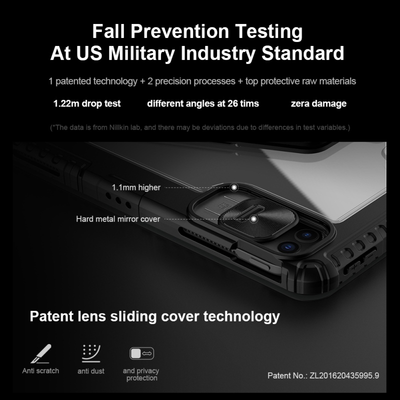 Nillkin Bumper Link Keyboard Case (Backlit Version) pro iPad Pro 13 2024 Black