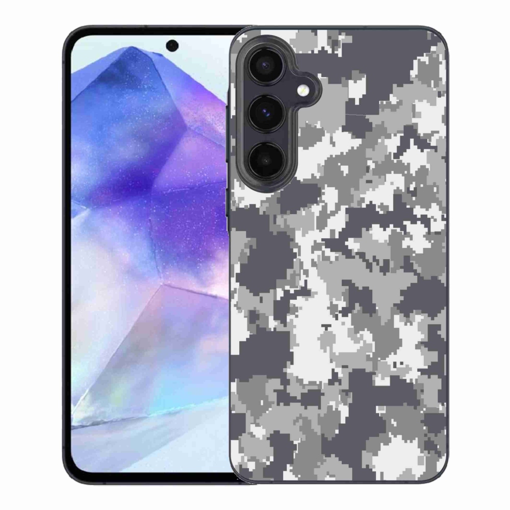 Gelový kryt mmCase na Samsung Galaxy A55 5G - maskáčový vzor 2