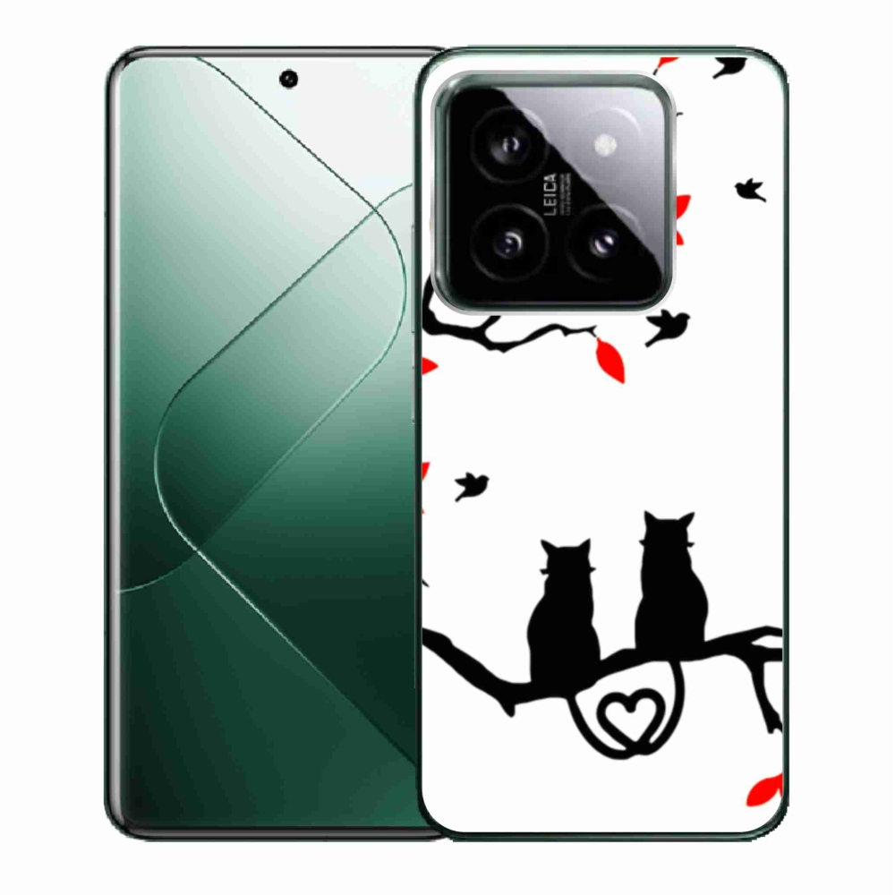 Gelový kryt mmCase na Xiaomi 14 - kočičí láska