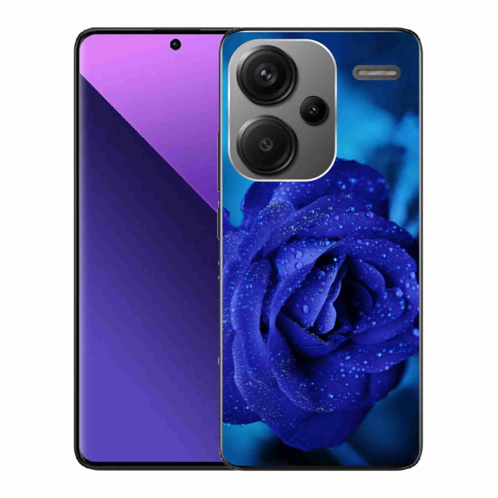 Gelový obal mmCase na Xiaomi Redmi Note 13 Pro+ 5G - modrá růže