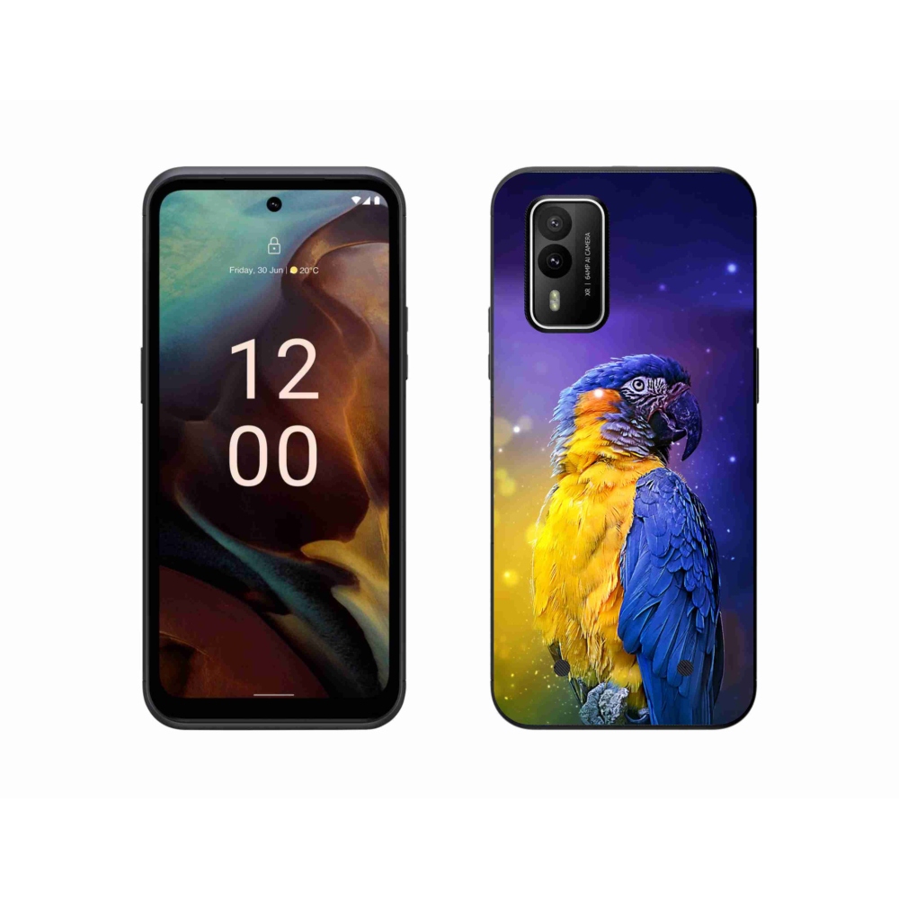 Gelový obal mmCase na Nokia XR21 - papoušek ara 1