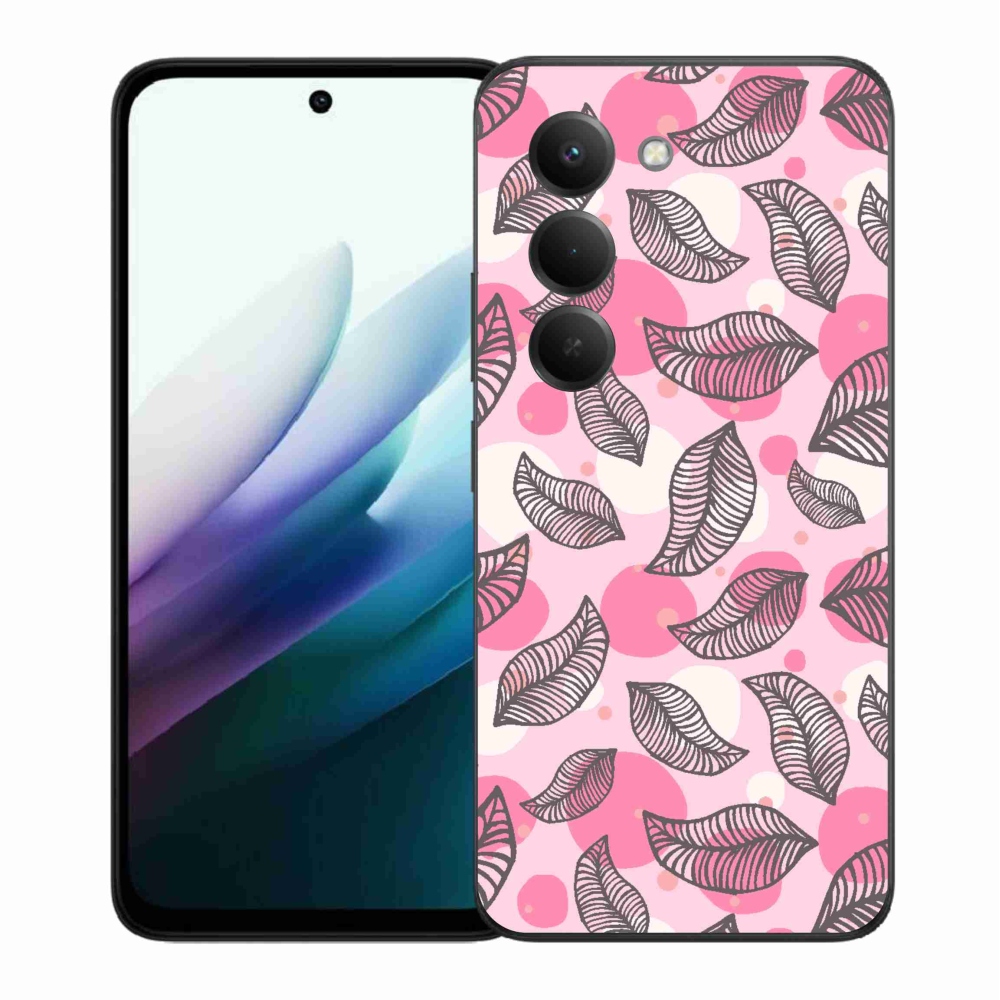 Gelový kryt mmCase na Xiaomi Redmi 15 4G/5G (171mm) - kreslené padající listy