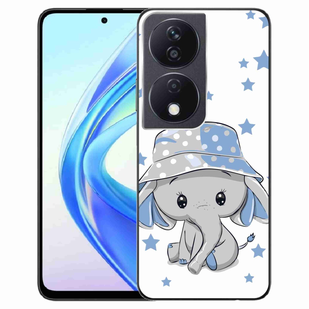 Gelový kryt mmCase na Honor X7b/Honor 90 Smart - modrý slon