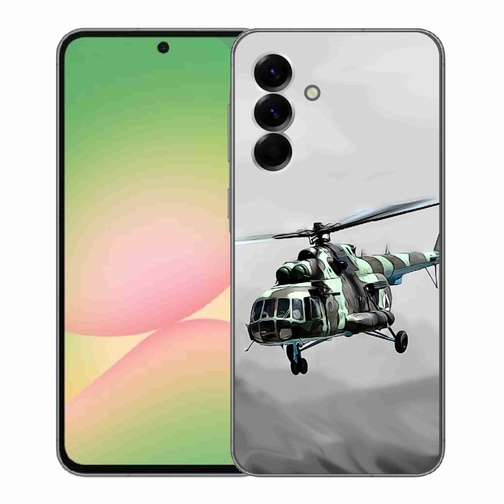 Gelový kryt mmCase na Samsung Galaxy A56 5G - vojenský vrtulník
