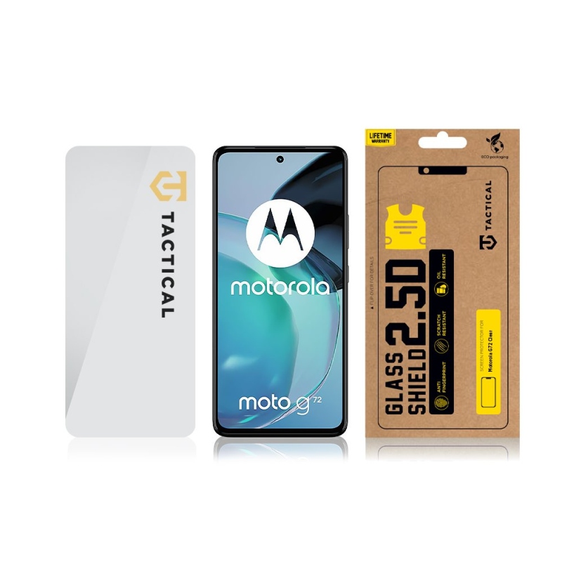 Tactical Glass Shield 2.5D sklo pro Motorola G72 Clear 