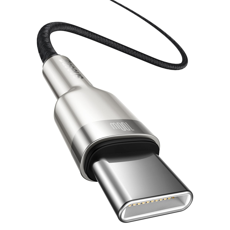 Baseus Cafule Metal Series Datový Kabel USB-C - USB-C 100W 2m Black