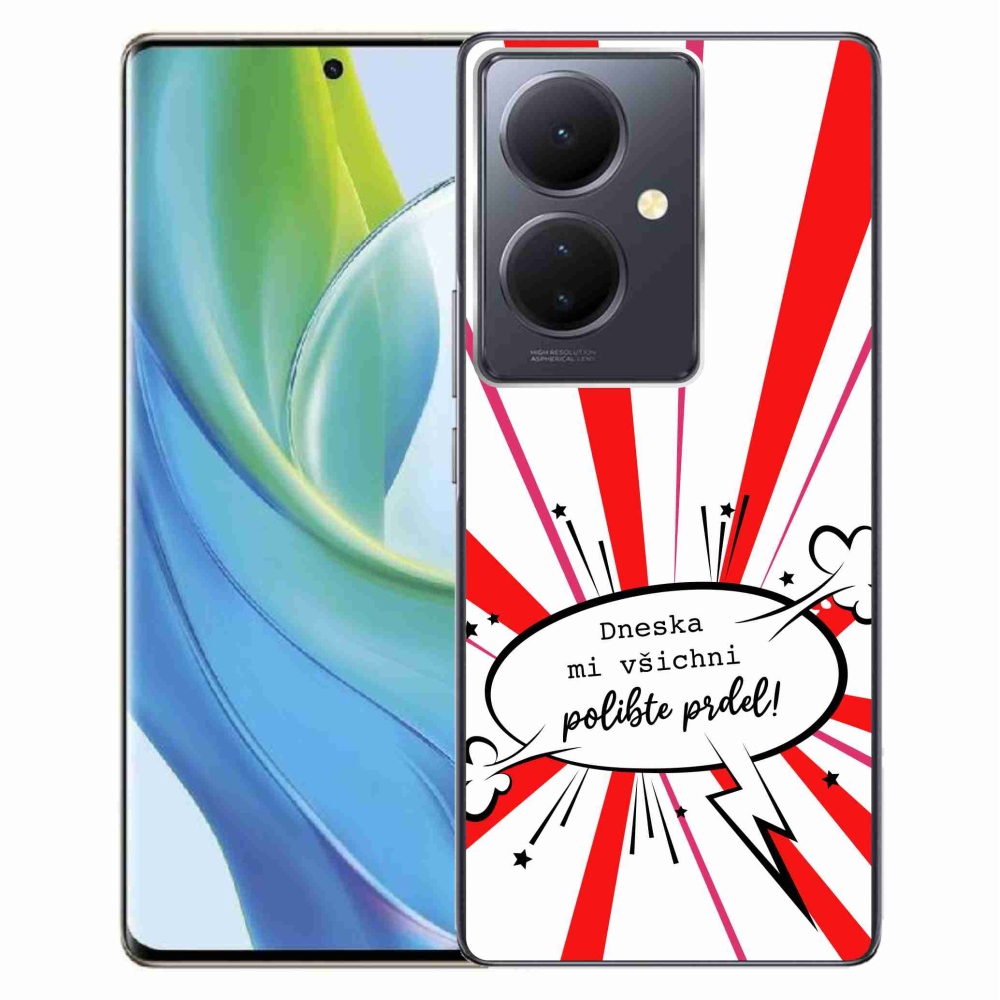 Gelový kryt mmCase na Vivo V29 Lite 5G - vtipný text 15 bílé pozadí