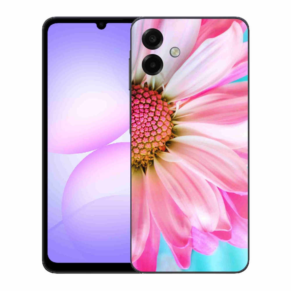 Gelový kryt mmCase na Samsung Galaxy A07 4G - růžová květina