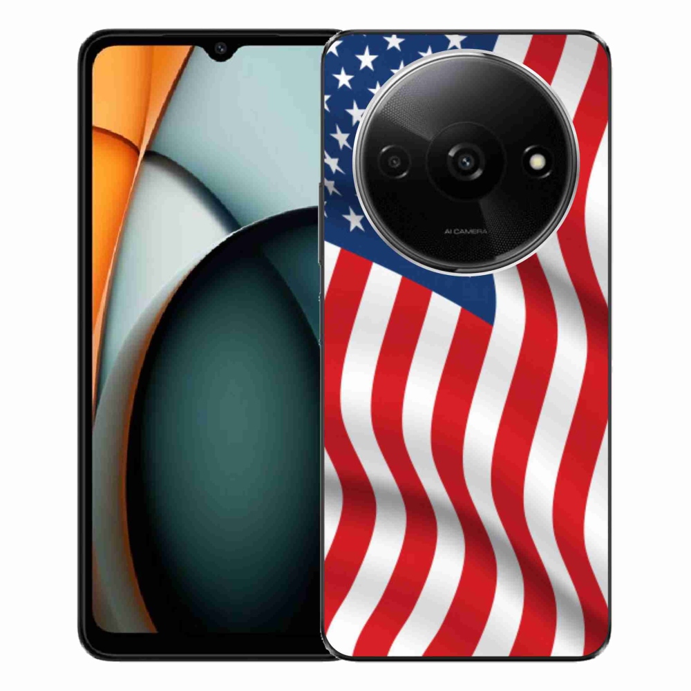 Gelový kryt mmCase na Xiaomi Redmi A3 - USA vlajka