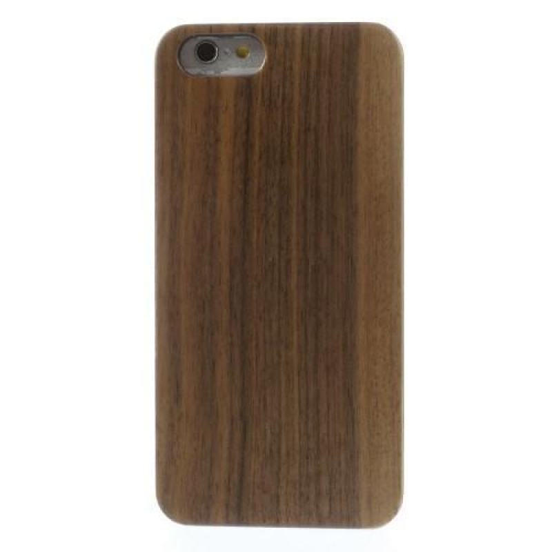 Wood plastový obal s Dřevěnými zády na iPhone 6s Plus a 6 Plus - coffee