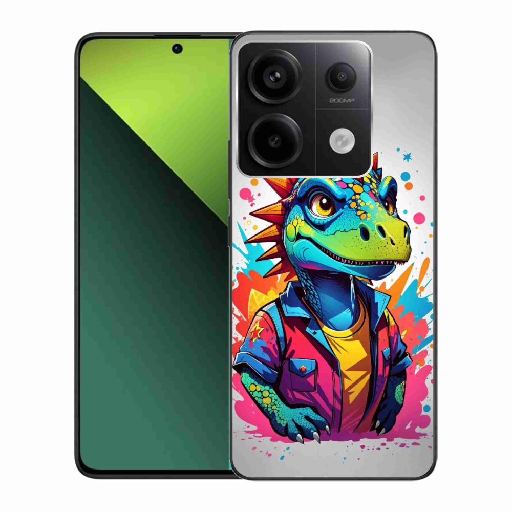 Gelový kryt mmCase na Xiaomi Redmi Note 13 Pro 5G/Poco X6 5G - barevný dinosaurus