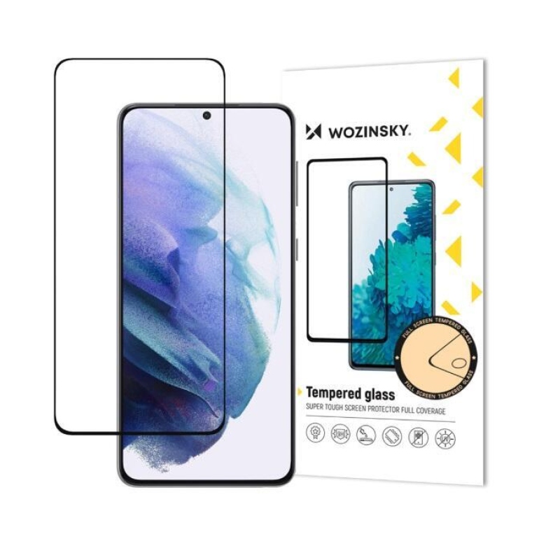 Wozinsky celoplošné tvrzené sklo na mobil Samsung Galaxy S23+ - černé
