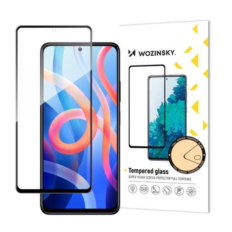 Wozinsky celoplošné tvrzené sklo na mobil Xiaomi Redmi Note 11 4G/Note 11S - černé