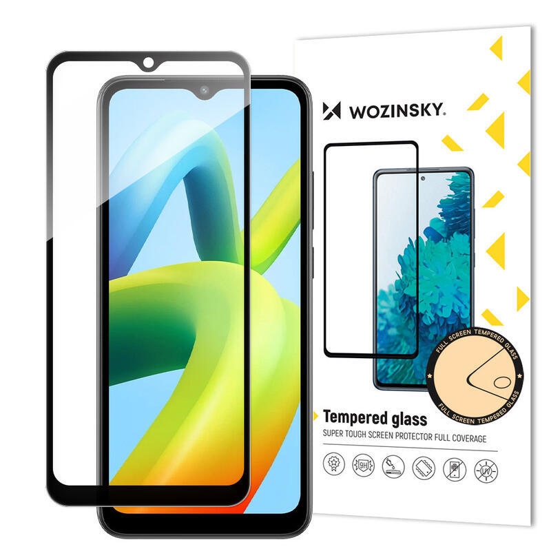 Wozinsky celoplošné tvrzené sklo na Xiaomi Redmi A1+/A2+ - černé