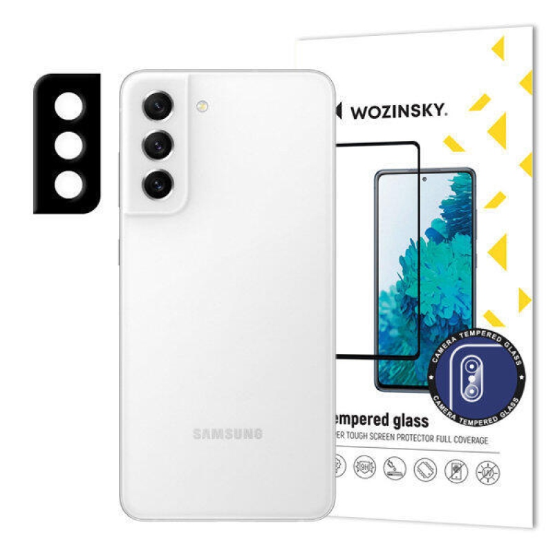 Wozinsky tvrzené sklo čočky fotoaparátu na mobil Samsung Galaxy S21 FE - černé