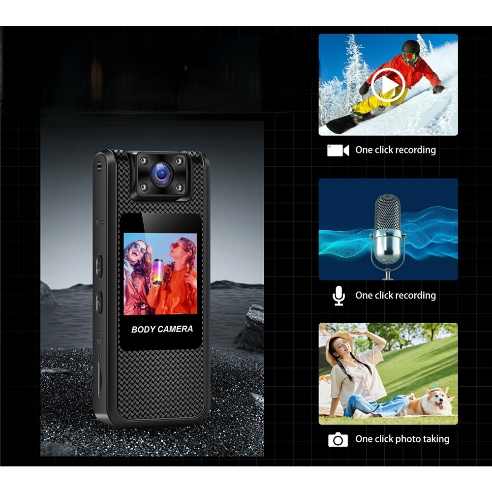 M11-A 4K akční kamera s otočným objektivem a nočním viděním