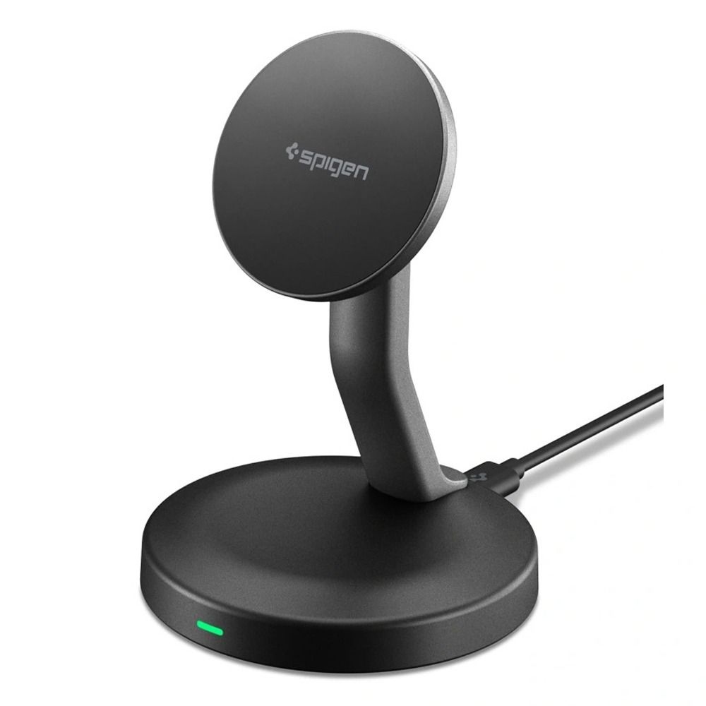 Spigen EF151MS magnetická bezdrátová nabíječka MagSafe 15W - černá