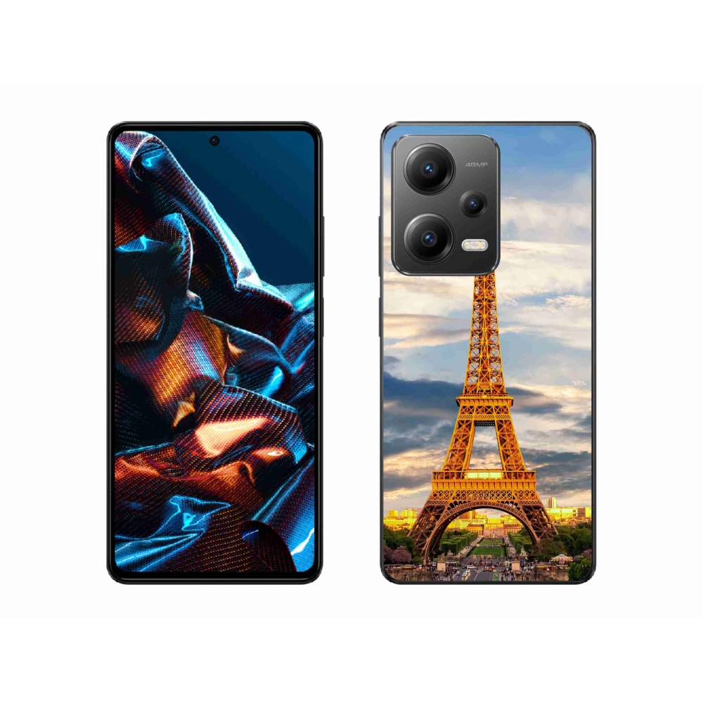 Gelové pouzdro mmCase na mobil Xiaomi Redmi Note 12 Pro 5G - eiffelova věž 3